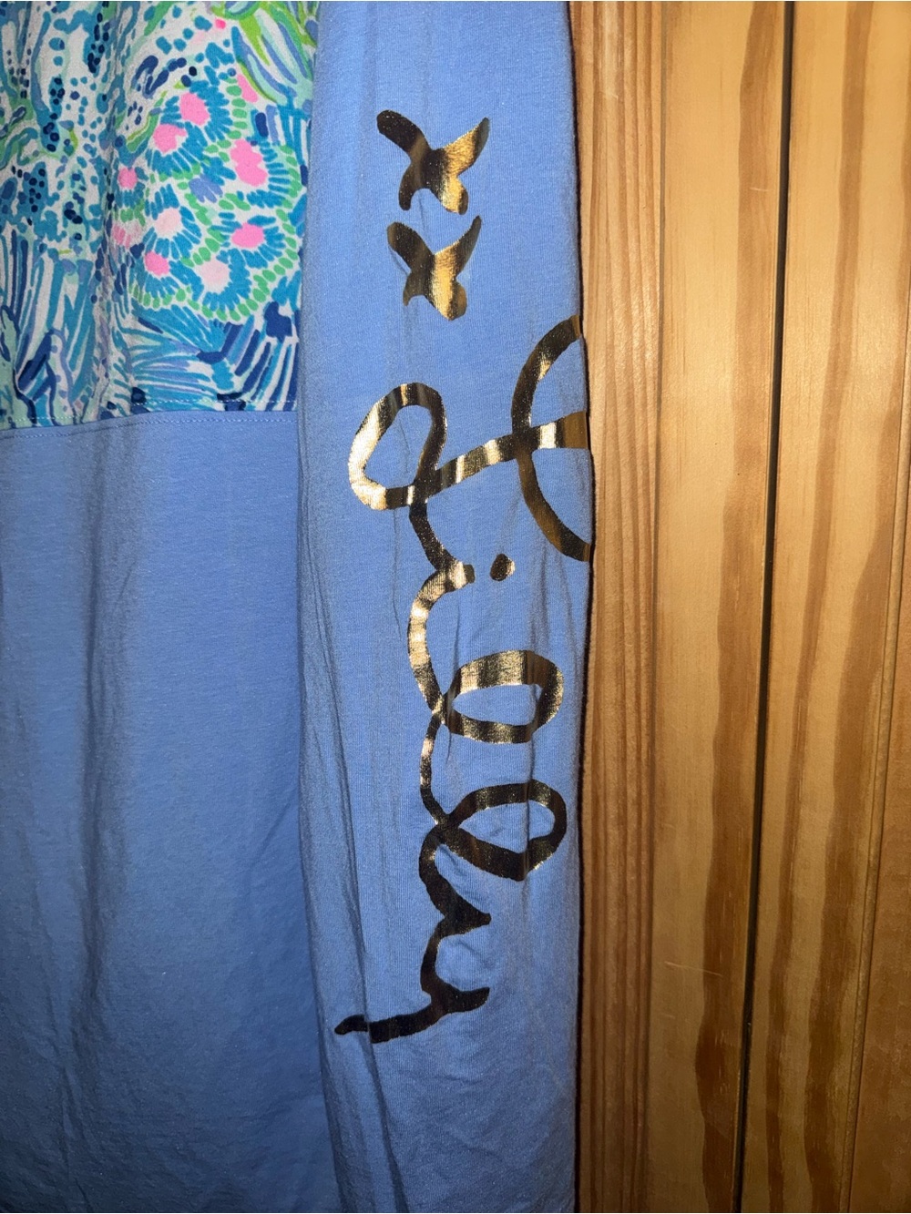 Lilly Pulitzer Finn top in the Sink or Swim print. Sz Medium, long sleeve - Picture 6 of 8
